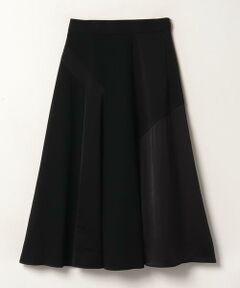 ＊＊LANVIN COLLECTION__ / ランバン コレクション ミニ・ひざ丈スカート | サテンブロッキングスカート