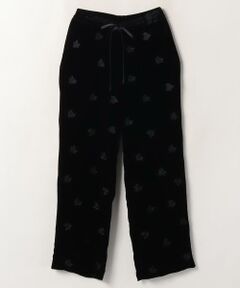 ＊＊LANVIN COLLECTION__ / ランバン コレクション パンツ | スリーローズ刺しゅうベルベットパンツ