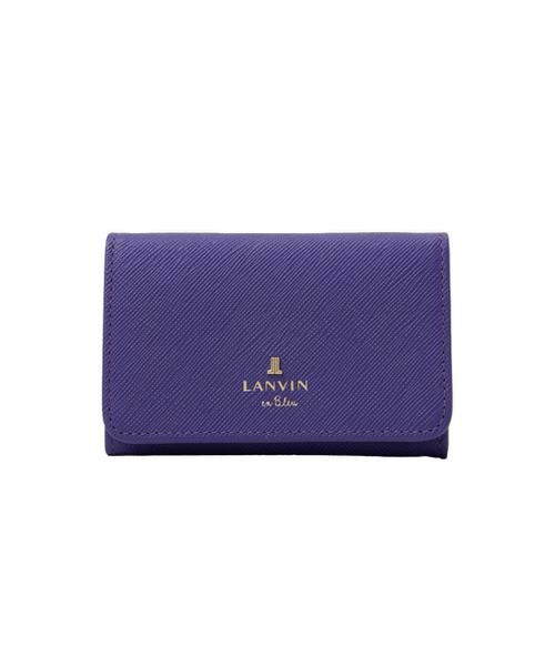 LANVIN en Bleu(バッグ) / ランバンオンブルー(バッグ) カードケース・名刺入れ・定期入れ | ランバン オン ブルー LANVIN en Bleu リュクサンブール 名刺入れ（パープル）