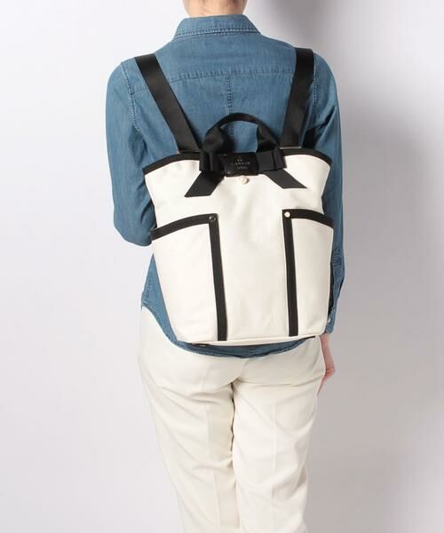 LANVIN en Bleu(バッグ) / ランバンオンブルー(バッグ) ショルダーバッグ | ジュール　2wayリュックサック ネイビー4 | 詳細23