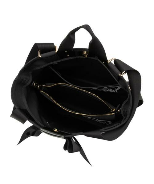 希少　美品　ランバンオンブルー　リュック　ショルダー　2way ナイロンブラック LANVIN en Bleu ジュール 2wayリュックサック ブラック -靴