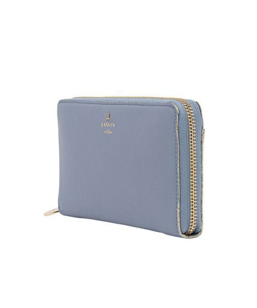新品 ランバンオンブルー 長財布 ラウンドファスナー メラニー ラメ ブルー系 ランバン オン ブルー LANVIN en Bleu メラニー ラウンド