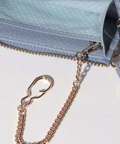 LANVIN en Bleu(バッグ) / ランバンオンブルー(バッグ) 財布・コインケース・マネークリップ | メラニー キーリング付きマルチケース ペールブルー3 | 詳細24