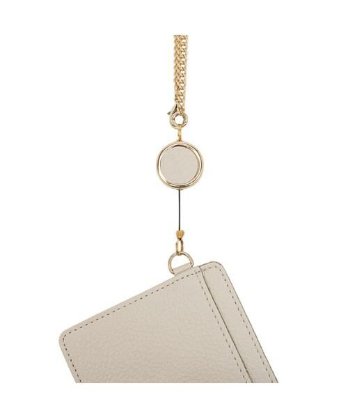 LANVIN en Bleu(バッグ) / ランバンオンブルー(バッグ) カードケース・名刺入れ・定期入れ | メラニー リール付きパスケース ピンクベージュ3 | 詳細25