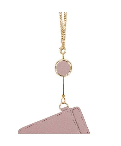 LANVIN en Bleu(バッグ) / ランバンオンブルー(バッグ) カードケース・名刺入れ・定期入れ | メラニー リール付きパスケース ピンクベージュ3 | 詳細27