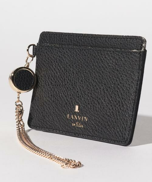 LANVIN en Bleu(バッグ) / ランバンオンブルー(バッグ) カードケース・名刺入れ・定期入れ | メラニー リール付きパスケース ピンクベージュ3 | 詳細8