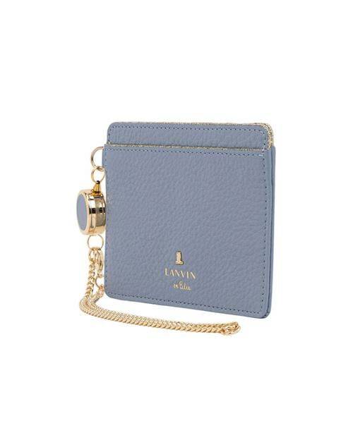 LANVIN en Bleu(バッグ) / ランバンオンブルー(バッグ) カードケース・名刺入れ・定期入れ | メラニー リール付きパスケース ピンクベージュ3 | 詳細10
