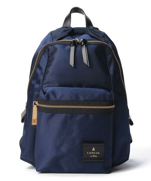 【美品】LANVIN en Blue ランバンオンブルー　リュック　ネイビー