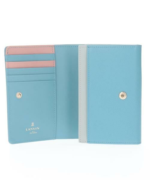 新品　LANVIN en Bleu ランバンオンブルー　リュクサンブール　ミント ランバンオンブルー LANVIN en Bleu 財布 二つ折り財布