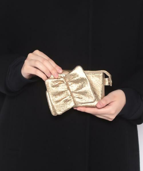 LANVIN en Bleu(バッグ) / ランバンオンブルー(バッグ) その他小物 | オリオン リボンマルチケース ゴールド | 詳細6