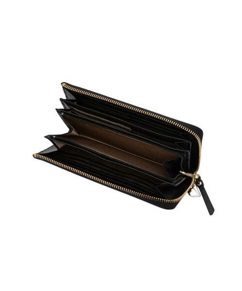 新品タグ付き【ランバン オン ブルー】カルラ ハート Lファスナー長財布 黒 ランバン オン ブルー LANVIN en Bleu カルラ Lファスナー長財布