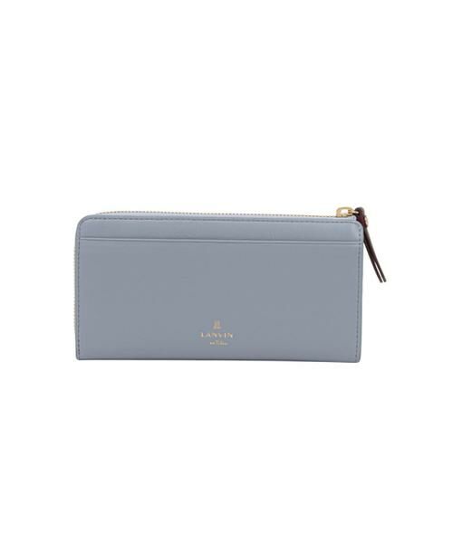 ランバンオンブルー ミニ財布 小銭入れ カードケース 本革 レディース カルラ 484403 LANVIN en Bleu コインケース フラグメントケース L字ファスナー ウォレット ハート 牛革 レザー ブランド 大人 かわいい ギフト[即日発送]