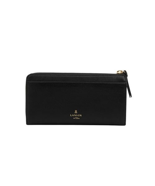 新品タグ付き【ランバン オン ブルー】カルラ ハート Lファスナー長財布 黒 新品タグ付き【ランバン オン ブルー】カルラ ハート L