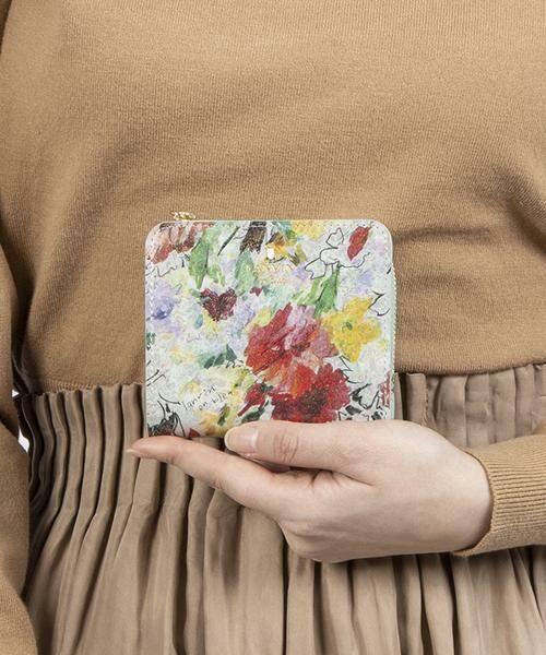 LANVIN en Bleu(バッグ) / ランバンオンブルー(バッグ) 財布・コインケース・マネークリップ | ランバン オン ブルー LANVIN en Bleu アクアレル Lファスナー二つ折り財布 | 詳細8