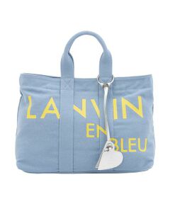 【極美品✨】ランバンオンブルー　LANVIN en Bleu　かごバッグ　パール 極美品✨】ランバンオンブルー LANVIN en Bleu かごバッグ
