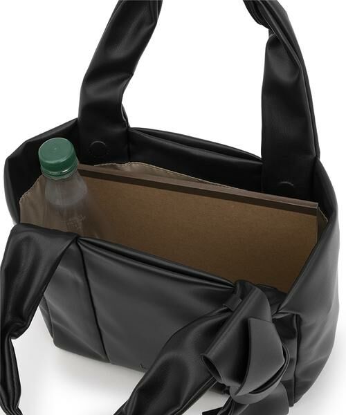 美品☆♡LANVIN en Bleu ブラックブーティ♡バックリボン セール】 ビッグリボンバッグ （その他小物）｜LANVIN en Bleu