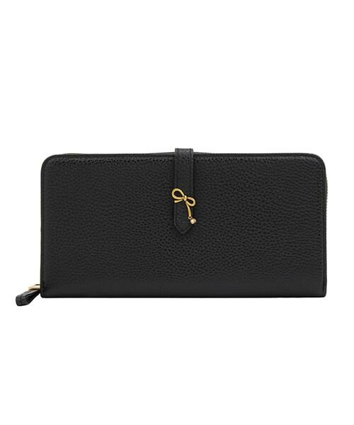 LANVIN en Bleu(バッグ)/ランバンオンブルー(バッグ) リュバン ラウンド長財布 ブラック F LANVIN en Bleu(バッグ)/ランバンオンブルー(バッグ) リュバン ラウンド長財布 ブラック F