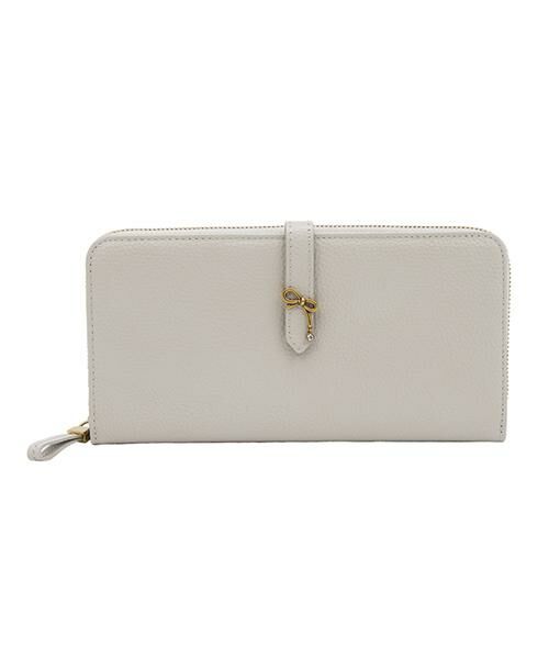 LANVIN en Bleu(バッグ)/ランバンオンブルー(バッグ) リュバン ラウンド長財布 ベージュ F LANVIN en Bleu(バッグ)/ランバンオンブルー(バッグ) リュバン ラウンド長財布 ベージュ F
