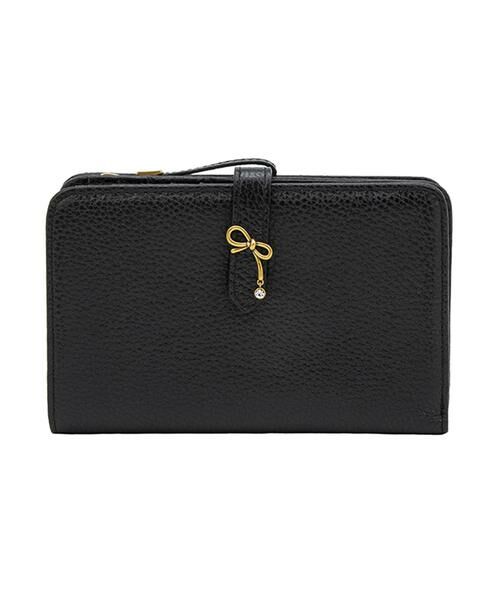 LANVIN en Bleu(バッグ)/ランバンオンブルー(バッグ) リュバン 二つ折り財布 ブラック F LANVIN en Bleu(バッグ)/ランバンオンブルー(バッグ) リュバン 二つ折り財布 ブラック F