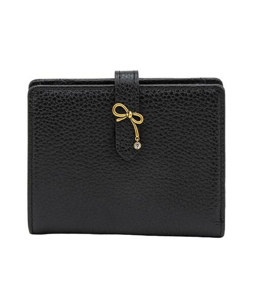LANVIN en Bleu(バッグ)/ランバンオンブルー(バッグ) リュバン コンパクト二つ折り財布 ブラック F LANVIN en Bleu(バッグ)/ランバンオンブルー(バッグ) リュバン コンパクト二つ折り財布 ブラック F