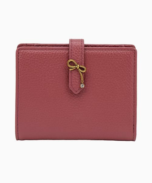 LANVIN en Bleu(バッグ)/ランバンオンブルー(バッグ) リュバン コンパクト二つ折り財布 ピンク F LANVIN en Bleu(バッグ)/ランバンオンブルー(バッグ) リュバン コンパクト二つ折り財布 ピンク F