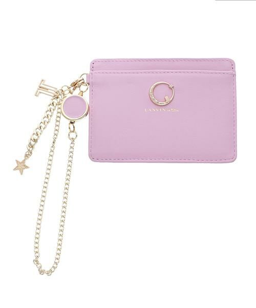 LANVIN en Bleu(バッグ)/ランバンオンブルー(バッグ) ランバン オン ブルー LANVIN en Bleu ルナ リール付きパスケース ピンク F LANVIN en Bleu(バッグ)/ランバンオンブルー(バッグ) ランバン オン ブルー LANVIN en Bleu ルナ リール付きパスケース ピンク F