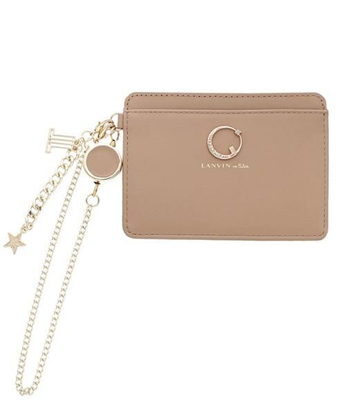 LANVIN en Bleu(バッグ)/ランバンオンブルー(バッグ) ランバン オン ブルー LANVIN en Bleu ルナ リール付きパスケース ベージュ F LANVIN en Bleu(バッグ)/ランバンオンブルー(バッグ) ランバン オン ブルー LANVIN en Bleu ルナ リール付きパスケース ベージュ F