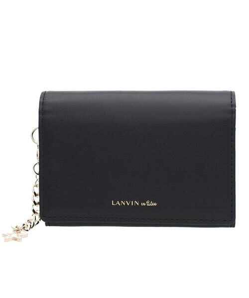 LANVIN en Bleu(バッグ)/ランバンオンブルー(バッグ) ランバン オン ブルー LANVIN en Bleu ルナ 名刺入れ ブラック F LANVIN en Bleu(バッグ)/ランバンオンブルー(バッグ) ランバン オン ブルー LANVIN en Bleu ルナ 名刺入れ ブラック F