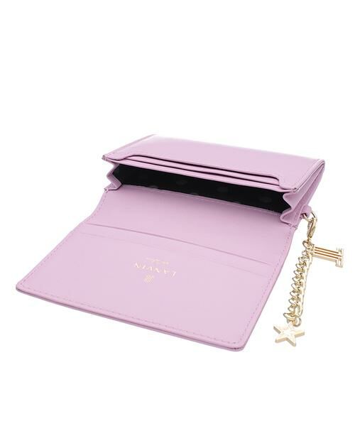 【新品未使用】 LANVIN en Bleu 名刺入れ　ペールピンク LANVIN en Bleu ランバンオンブルー 名刺入れ 本革 カードケース