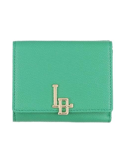 LANVIN en Bleu(バッグ)/ランバンオンブルー(バッグ) エルヴィー 三つ折り財布 グリーン F LANVIN en Bleu(バッグ)/ランバンオンブルー(バッグ) エルヴィー 三つ折り財布 グリーン F