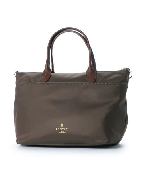 【美品】LANVIN en Bleu 2way バッグ ブラウン トートバッグ セール】 ランバン オン ブルー LANVIN en Bleu シャルロット