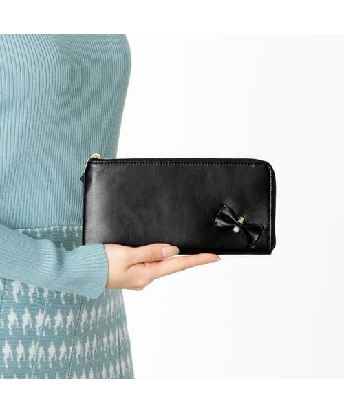 LANVIN en Bleu(バッグ) / ランバンオンブルー(バッグ) 財布・コインケース・マネークリップ | ランバン オン ブルー LANVIN en Bleu ペアル 薄マチLファスナー長財布 | 詳細26