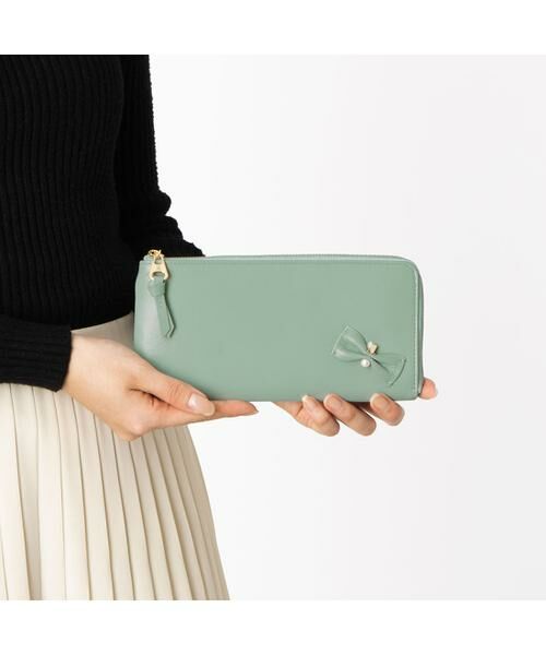 LANVIN en Bleu(バッグ) / ランバンオンブルー(バッグ) 財布・コインケース・マネークリップ | ランバン オン ブルー LANVIN en Bleu ペアル 薄マチLファスナー長財布 | 詳細27