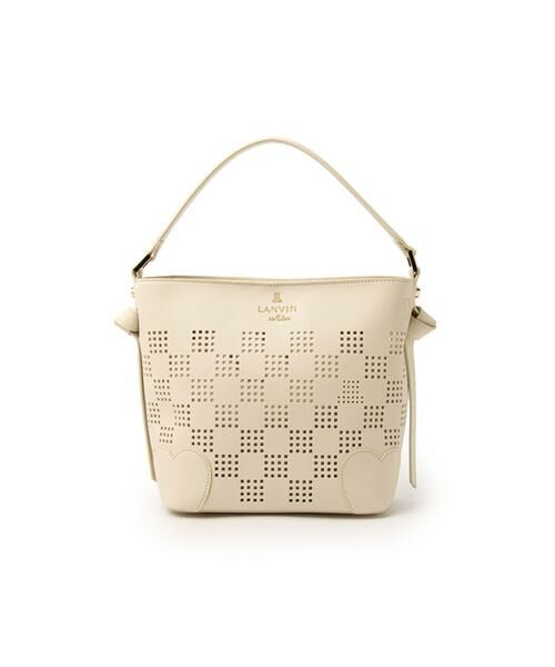 LANVIN en Bleu(バッグ) / ランバンオンブルー(バッグ) バッグ | ランバン オン ブルー LANVIN en Bleu ペルフォレ 2wayバッグ（オフホワイト）