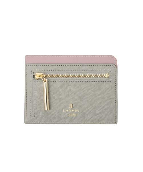 LANVIN en Bleu(バッグ) / ランバンオンブルー(バッグ) カードケース・名刺入れ・定期入れ | ランバン オン ブルー LANVIN en Bleu リュクサンブールカラー フラグメントケース（グレー）