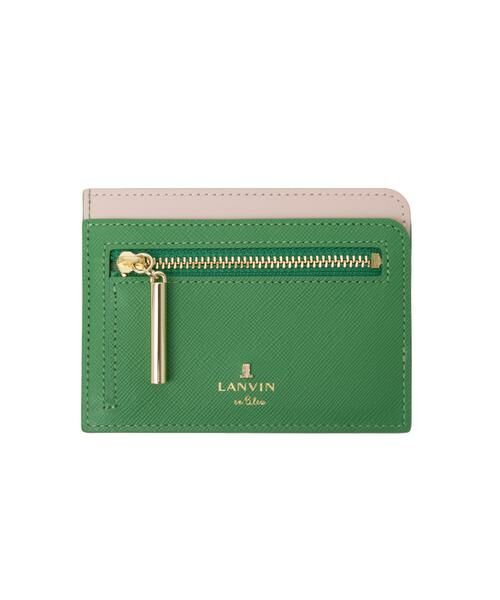 LANVIN en Bleu(バッグ) / ランバンオンブルー(バッグ) カードケース・名刺入れ・定期入れ | ランバン オン ブルー LANVIN en Bleu リュクサンブールカラー フラグメントケース（グリーン）