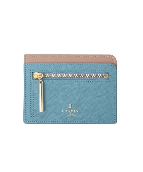 LANVIN en Bleu(バッグ) / ランバンオンブルー(バッグ) カードケース・名刺入れ・定期入れ | ランバン オン ブルー LANVIN en Bleu リュクサンブールカラー フラグメントケース（ブルー）