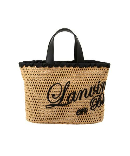 LANVIN en Bleu(バッグ) / ランバンオンブルー(バッグ) バッグ | ランバン オン ブルー LANVIN en Bleu ロタン かごバッグ（ブラック）