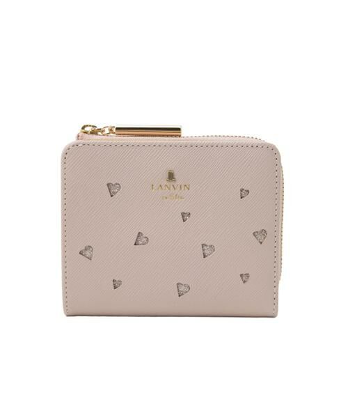 LANVIN en Bleu(バッグ) / ランバンオンブルー(バッグ) 財布・コインケース・マネークリップ | ランバン オン ブルー LANVIN en Bleu リュクサンブールハート 二つ折りLファスナー財布（ライトピンク）