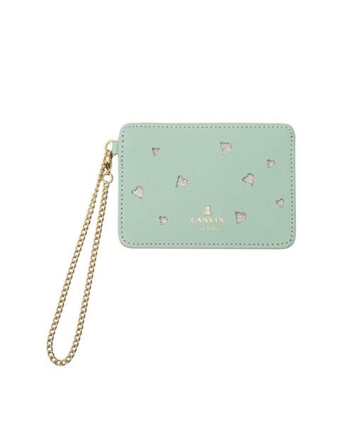 LANVIN en Bleu(バッグ) / ランバンオンブルー(バッグ) カードケース・名刺入れ・定期入れ | ランバン オン ブルー LANVIN en Bleu リュクサンブールハート パスケース（ミント）