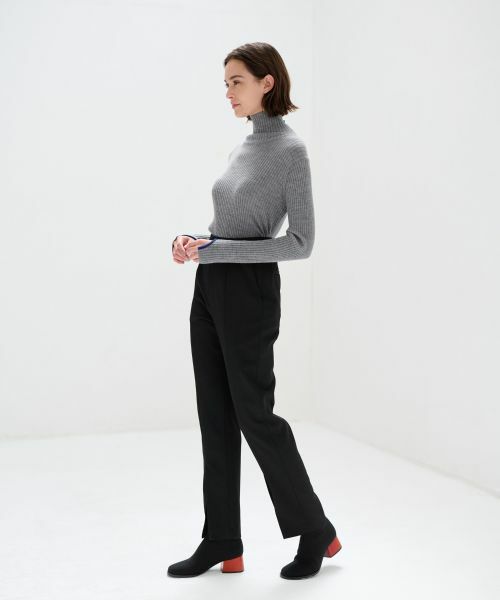 LANVIN en Bleu / ランバン オン ブルー その他パンツ | フロントスリットスリムパンツ | 詳細2