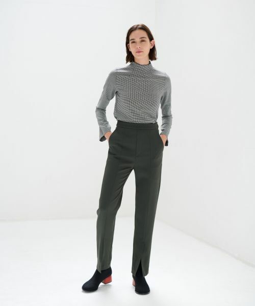 LANVIN en Bleu / ランバン オン ブルー その他パンツ | フロントスリットスリムパンツ | 詳細4