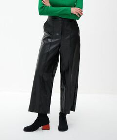 LANVIN en Bleu / ランバン オン ブルー その他パンツ | ワッシャーフェイクレザーパンツ