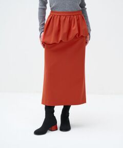 LANVIN en Bleu / ランバン オン ブルー ロング・マキシ丈スカート | ニットジョーゼットペプラムスカート