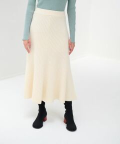 LANVIN en Bleu / ランバン オン ブルー ロング・マキシ丈スカート | 【セットアップ対応商品】トランペットフレアニットスカート