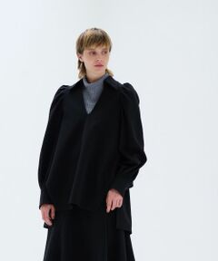 LANVIN en Bleu / ランバン オン ブルー シャツ・ブラウス | ダブルクロススキッパーシャツブラウス