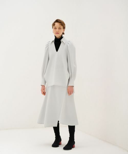 LANVIN en Bleu / ランバン オン ブルー シャツ・ブラウス | ダブルクロススキッパーシャツブラウス | 詳細8