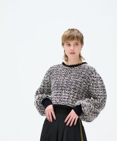 LANVIN en Bleu / ランバン オン ブルー ニット・セーター | クロップドツイードニット