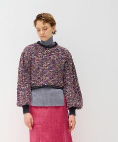 セール】 オープンネックパフスリーブニット （ニット・セーター