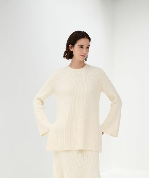 LANVIN en Bleu / ランバン オン ブルー ニット・セーター | 【セットアップ対応商品】フレアチュニックニット | 詳細1